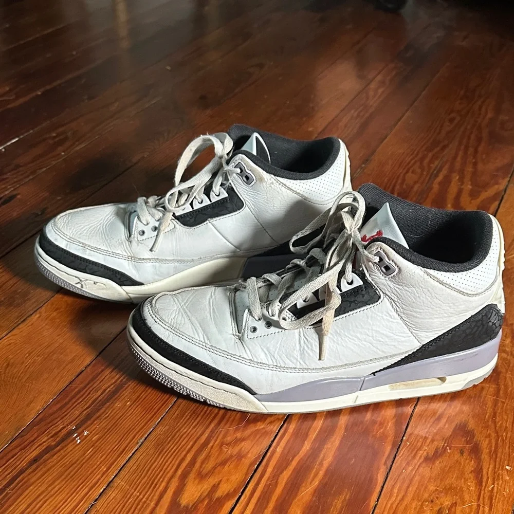 Sz 11 Air Jordan 3 Retro Summit White Fire Red